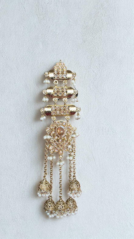 Zulekha Maharani Antique Kundan Cascade Earrings