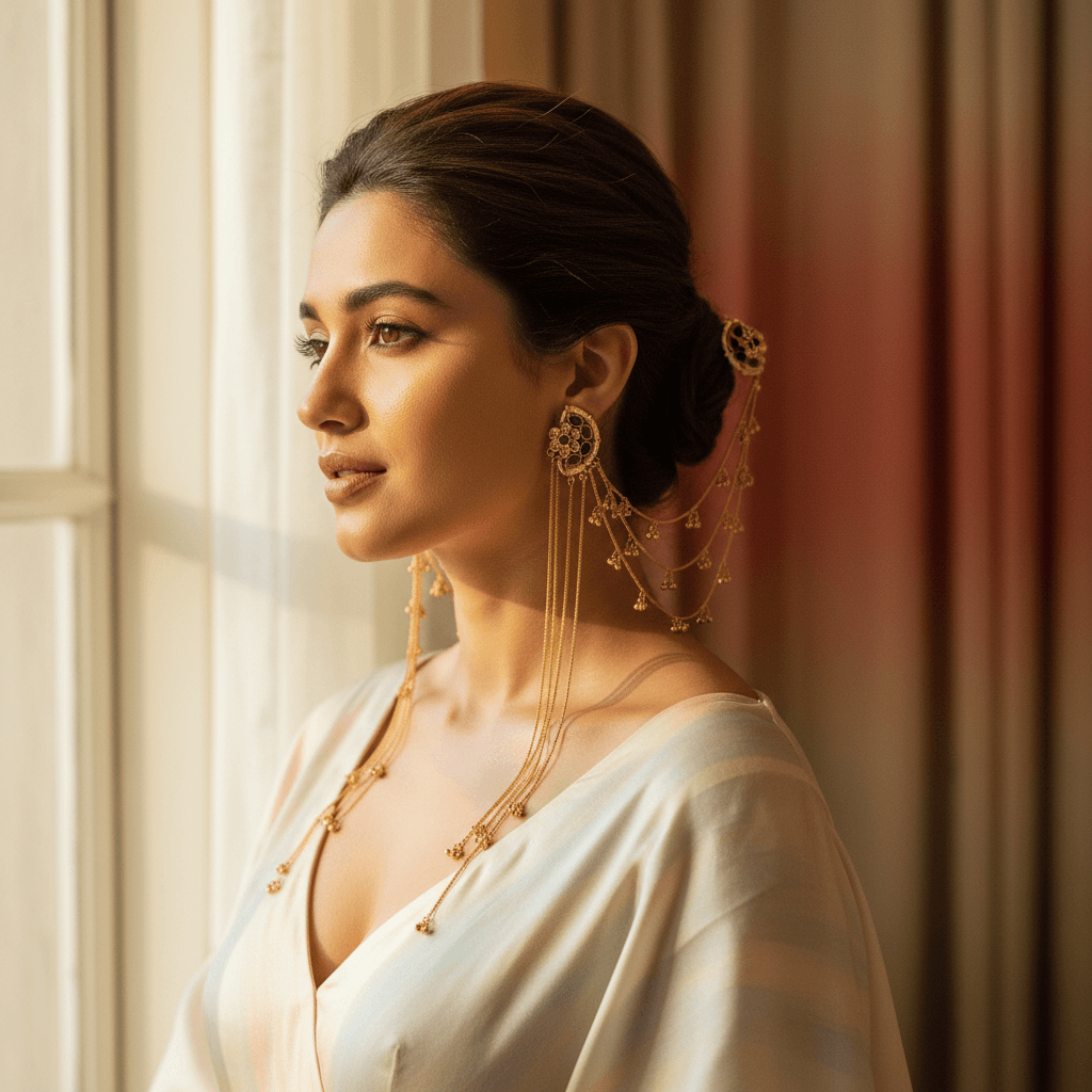 Zulekha Aurum Sahiba Ear Chain Set