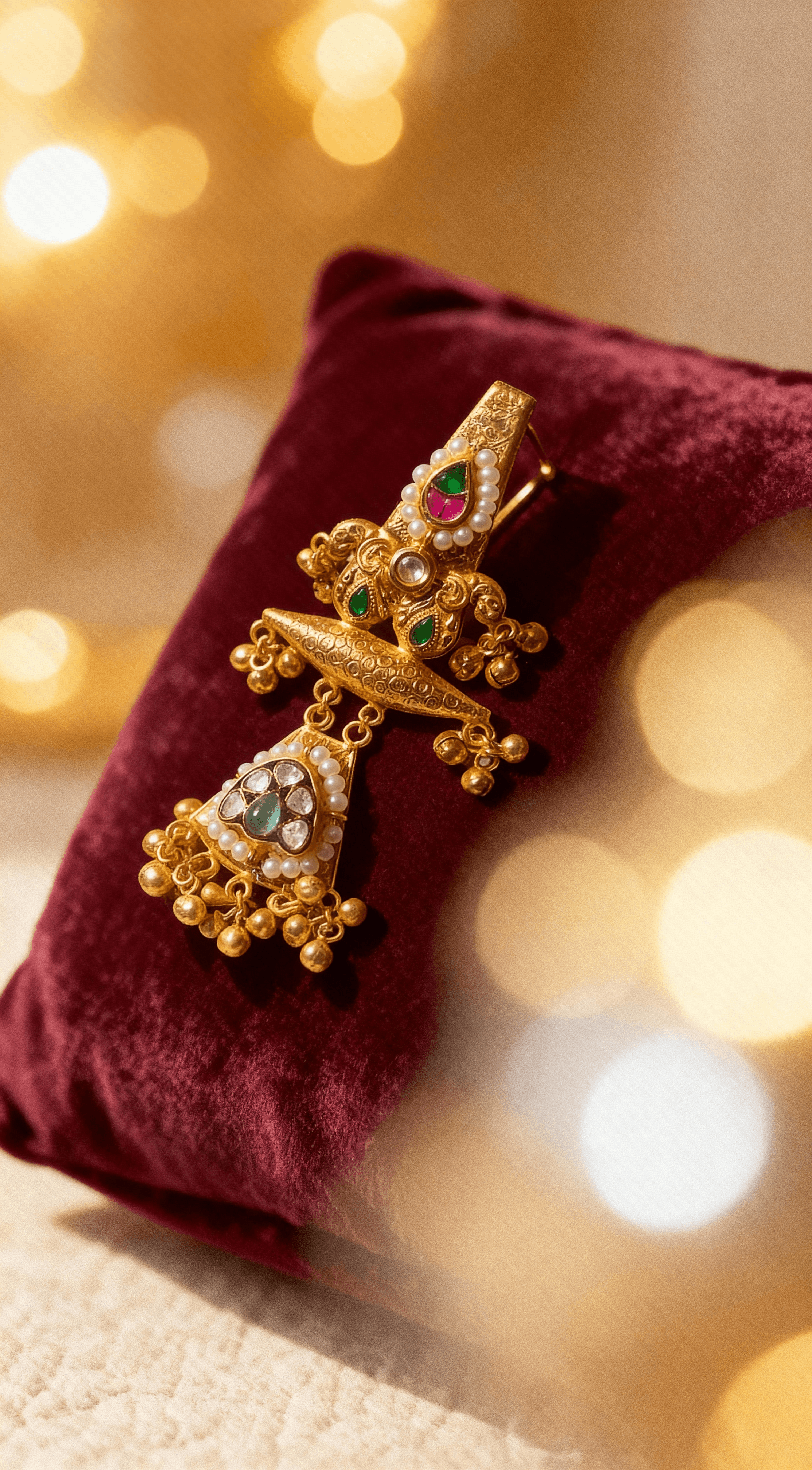 Zulekha Devika Temple Ghunghroo Earrings
