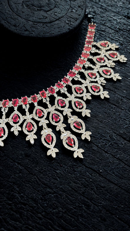 Zulekha Crimson Elegance Set