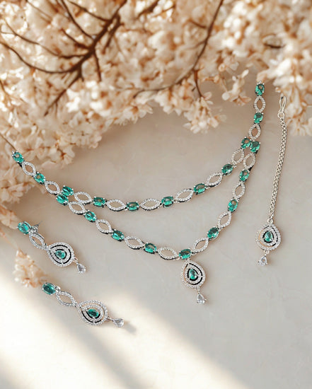Zulekha Eterna Emerald Elegance Necklace