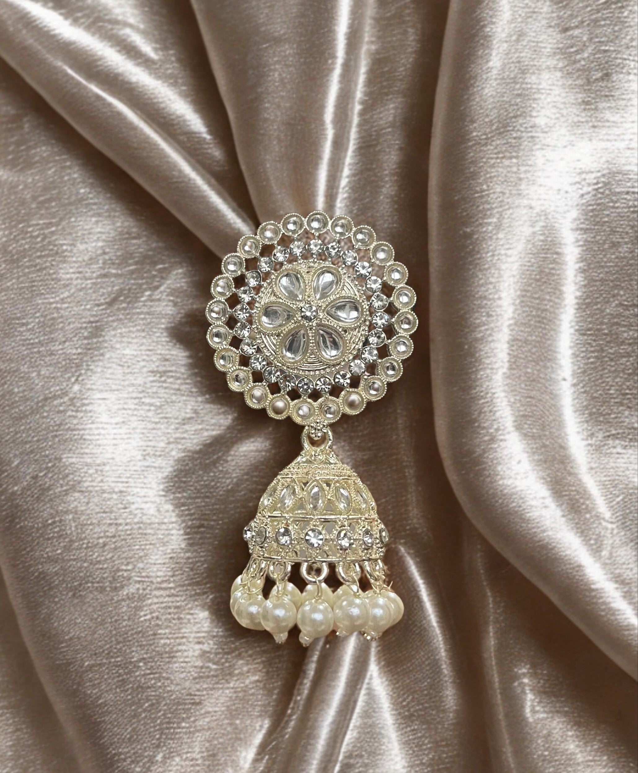 Zulekha Rajwada Pearl Filigree Jhumkas