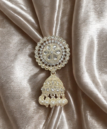 Zulekha Rajwada Pearl Filigree Jhumkas