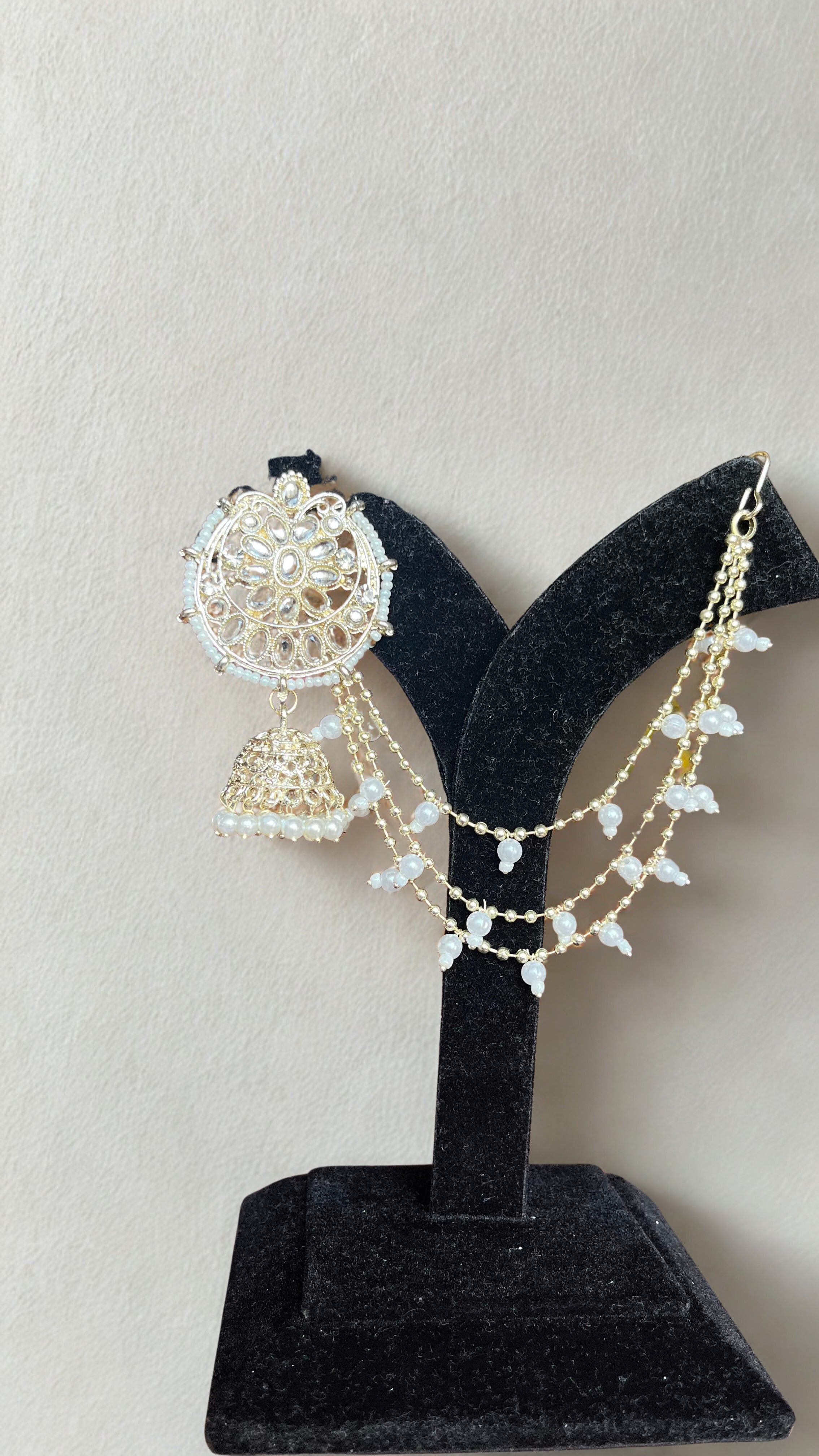 Zulekha Adira Bahubali Jhumka & Maangtika Set