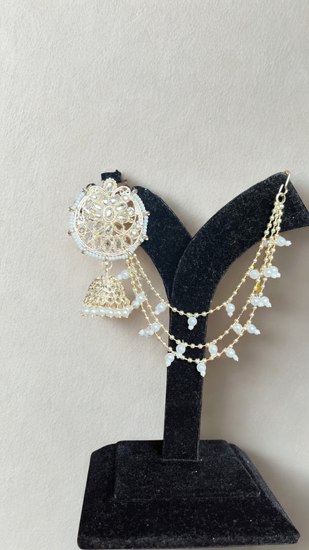 Zulekha Adira Bahubali Jhumka & Maangtika Set