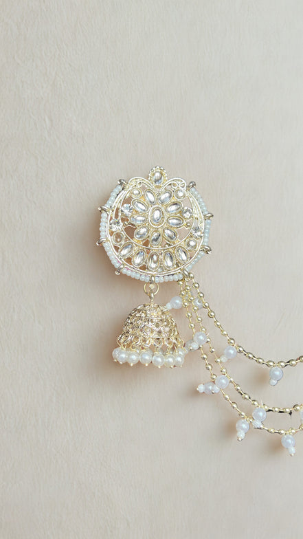 Zulekha Adira Bahubali Jhumka & Maangtika Set