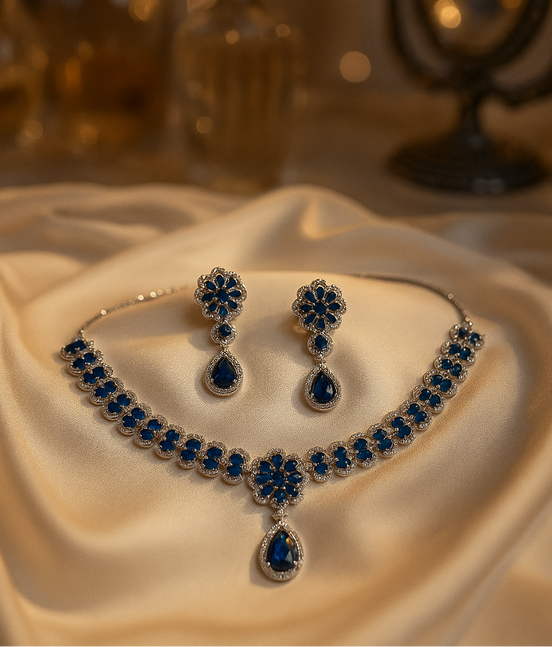 Zulekha Majesty Set (Azure)