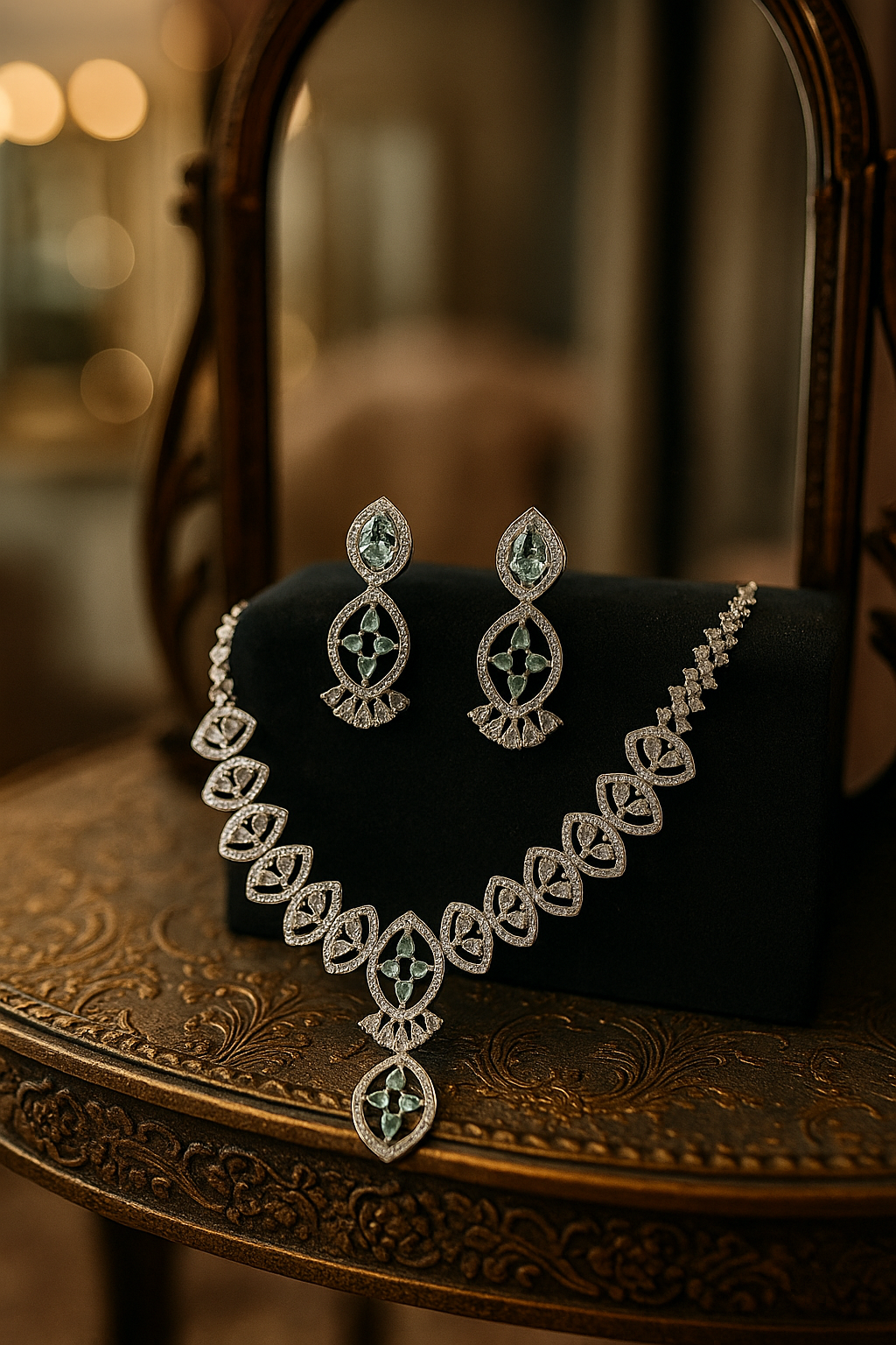 Zulekha EternaGlow Emerald Set