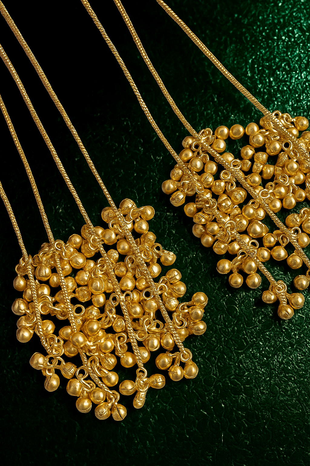 Zulekha Palki Heritage Brass Ghungroo Earrings