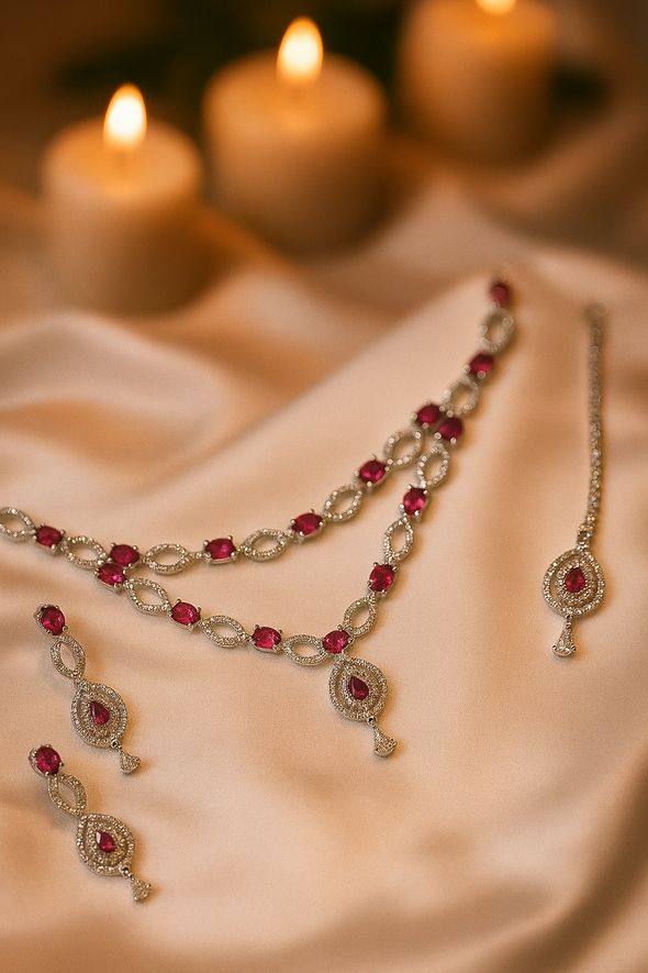 Zulekha Eterna Ruby Elegance Necklace