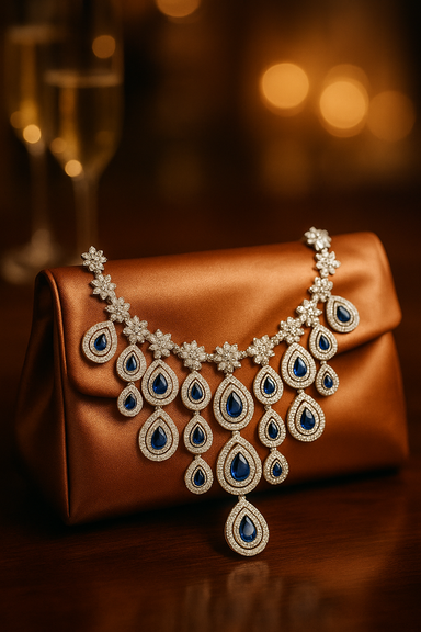 Zulekha Royal Sapphire Cascade Set