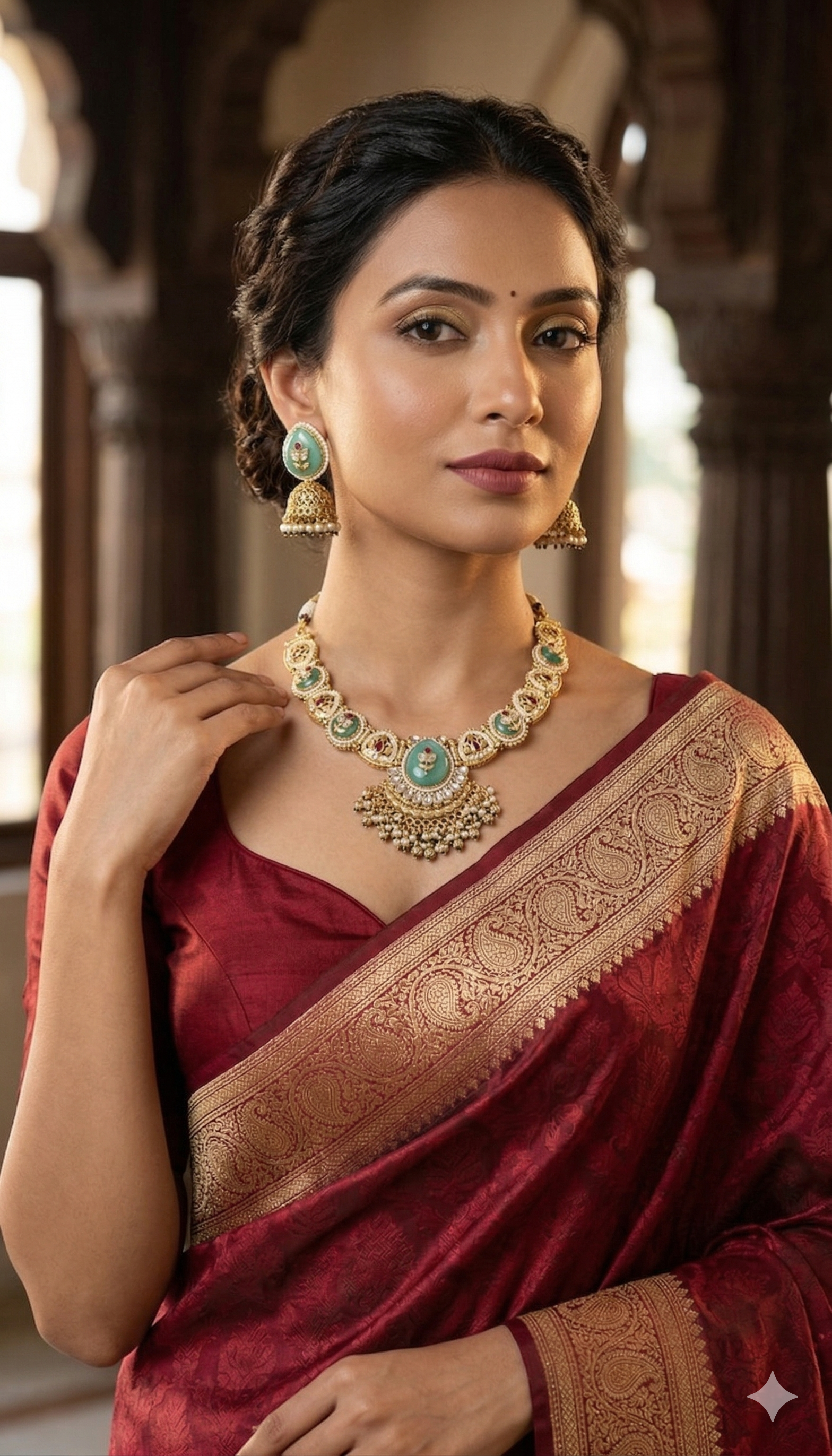 Zulekha Rajsi Viraasat Set – heritage kundan bridal necklace set