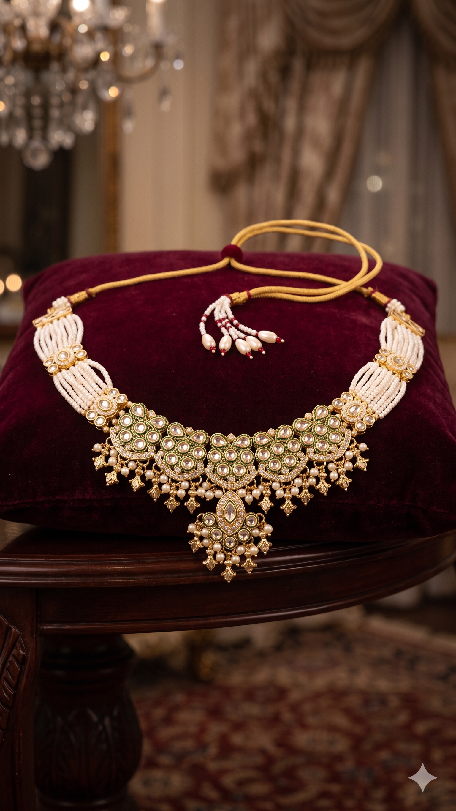 Zulekha Rajsi Shrinika Set – kundan bridal necklace set