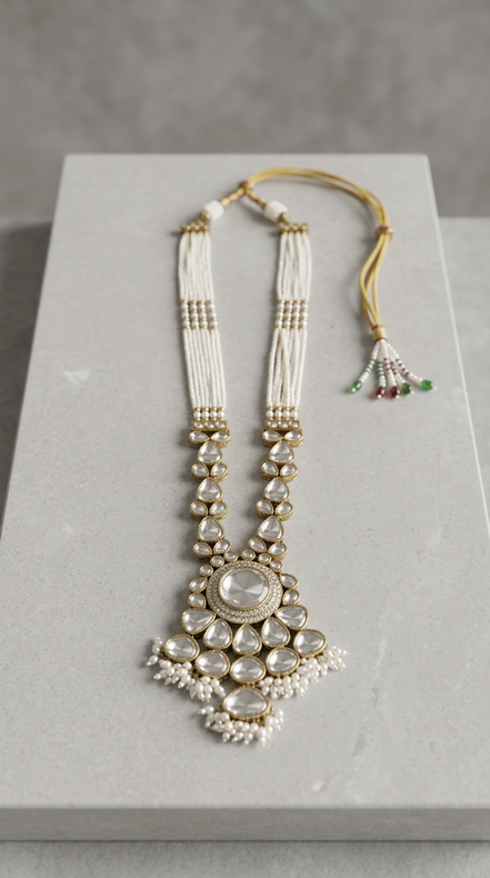 Zulekha Kundan Prabha Bridal Set – kundan bridal necklace set