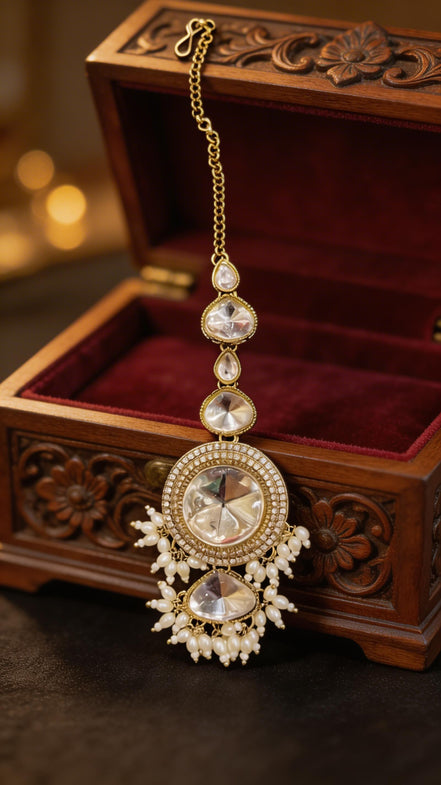 Zulekha Kundan Prabha Bridal Set – kundan bridal necklace set