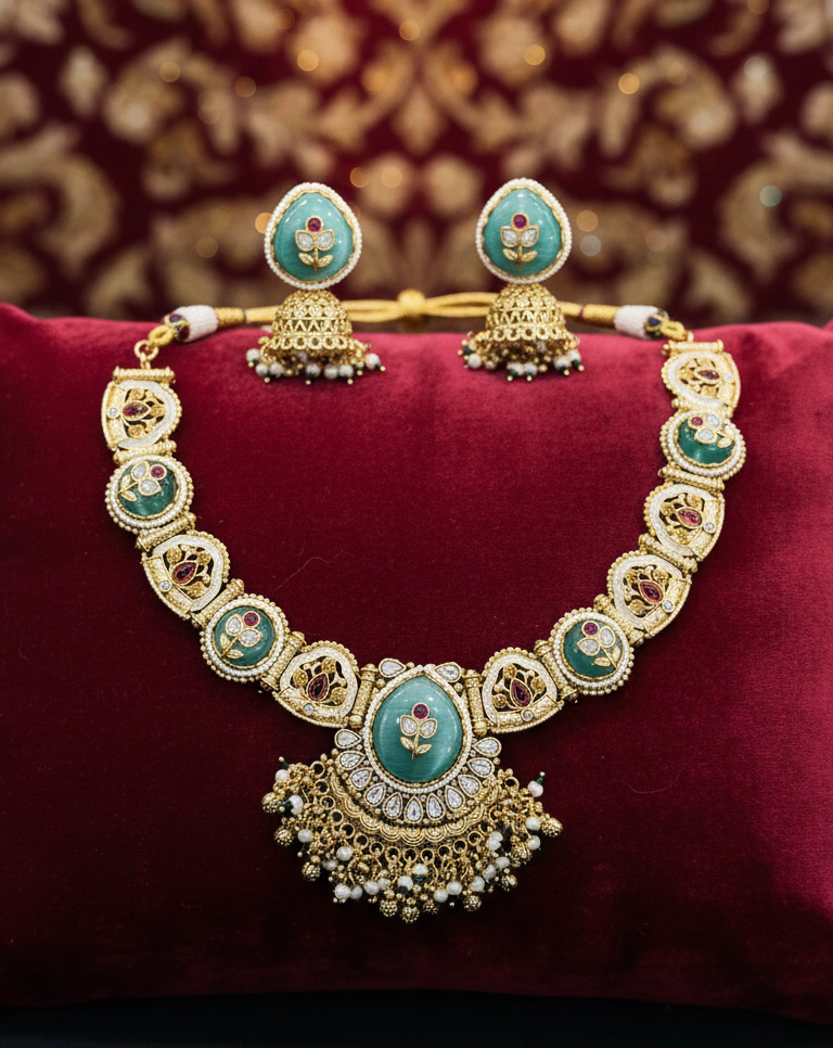 Zulekha Rajsi Viraasat Set – heritage kundan bridal necklace set