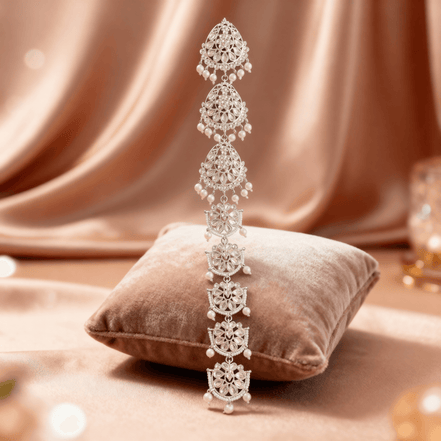 Zulekha-Regal-Tiered-Silver-Pearl-Braid-Ornament-Hair-jewellery-Braidjewellery
