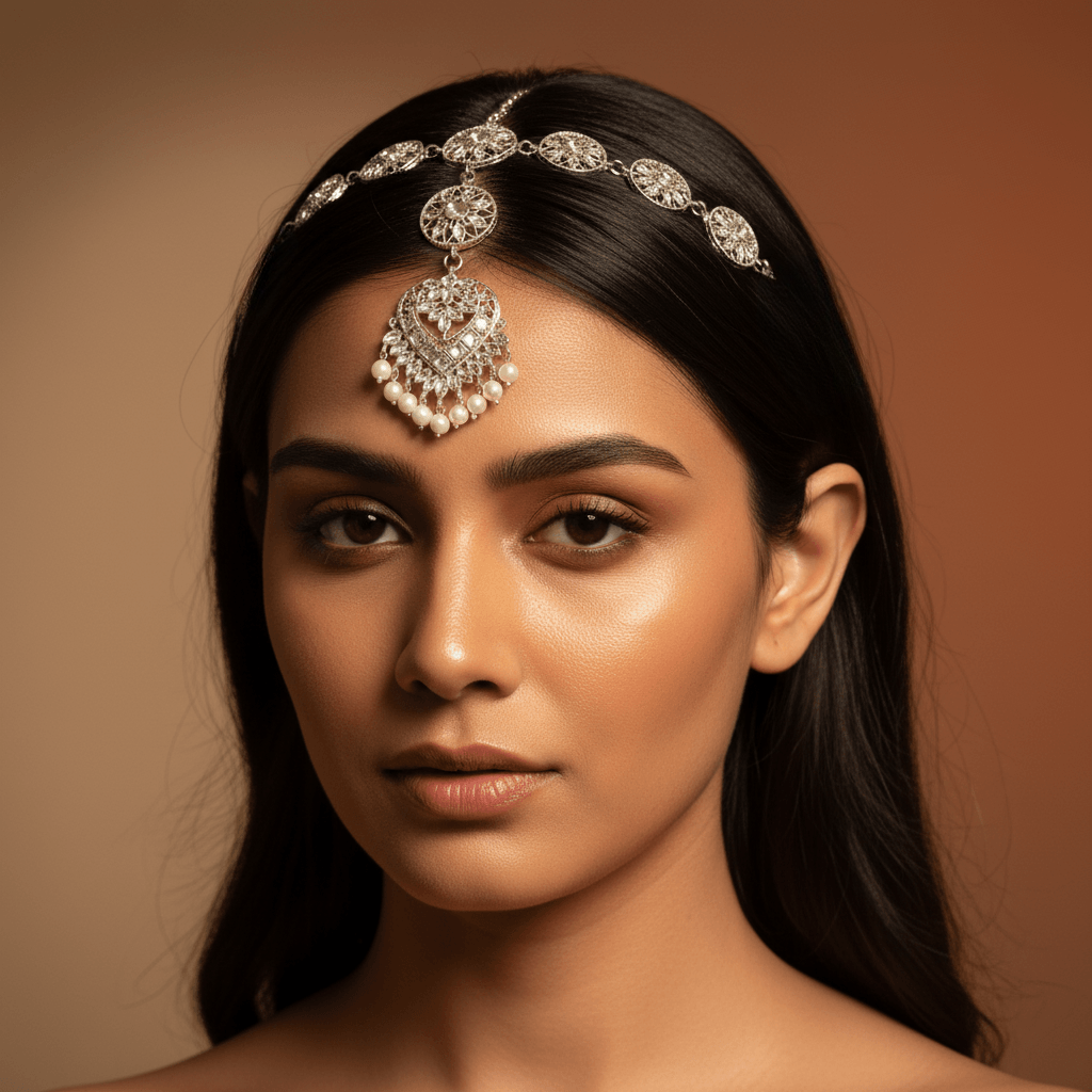 Zulekha Pearl Noor Sheeshphool Set