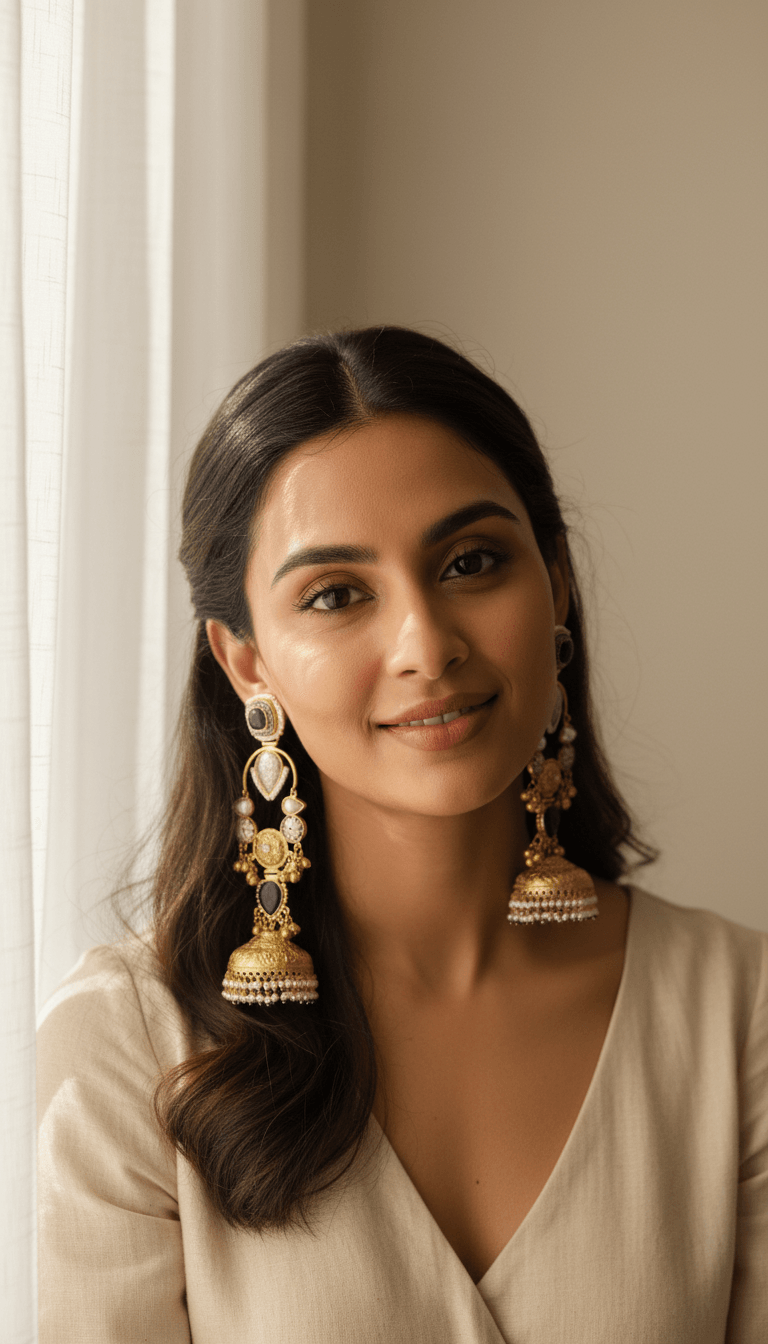 Zulekha Raajsi Neelam Jhumka