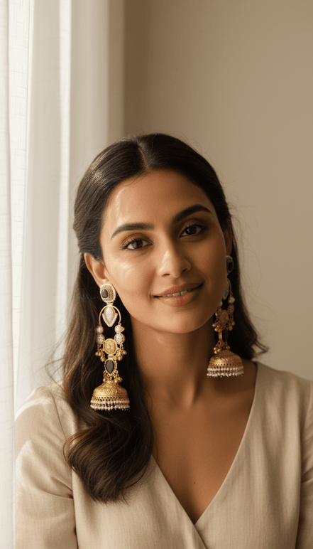 Zulekha Raajsi Neelam Jhumka