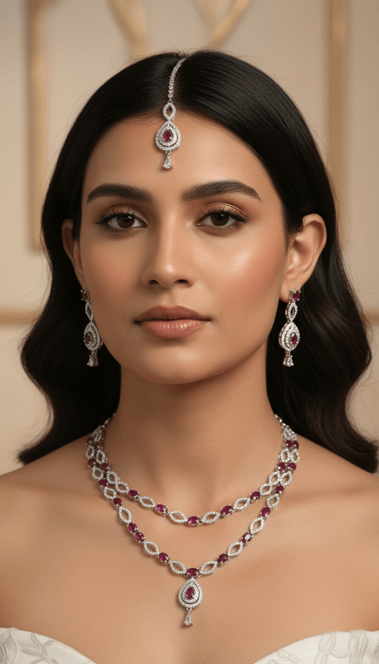 Zulekha Eterna Ruby Elegance Necklace