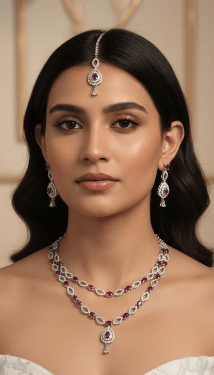 Zulekha Eterna Ruby Elegance Necklace
