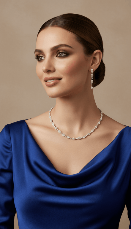 Zulekha Ethereal Marquise Set