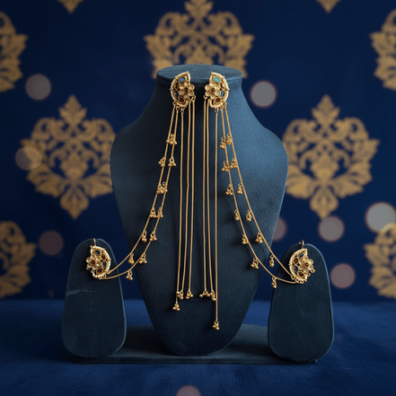 Zulekha Aurum Sahiba Ear Chain Set