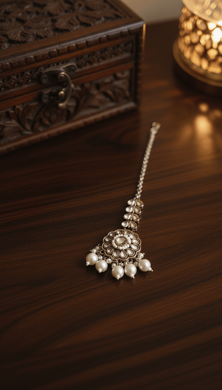 Zulekha Rajwada Pearl Kundan Set