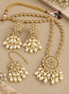 Zulekha Rajkumari Pearl Kundan Necklace Set