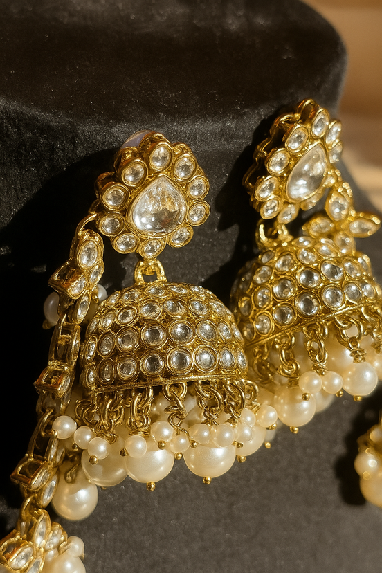 Zulekha Heritage Glow Bahubali Jhumka – antique bahubali jhumka ethnic earrings