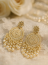 Zulekha Kundan Pearl Chaandbali – kundan and pearl chandbali ethnic earrings