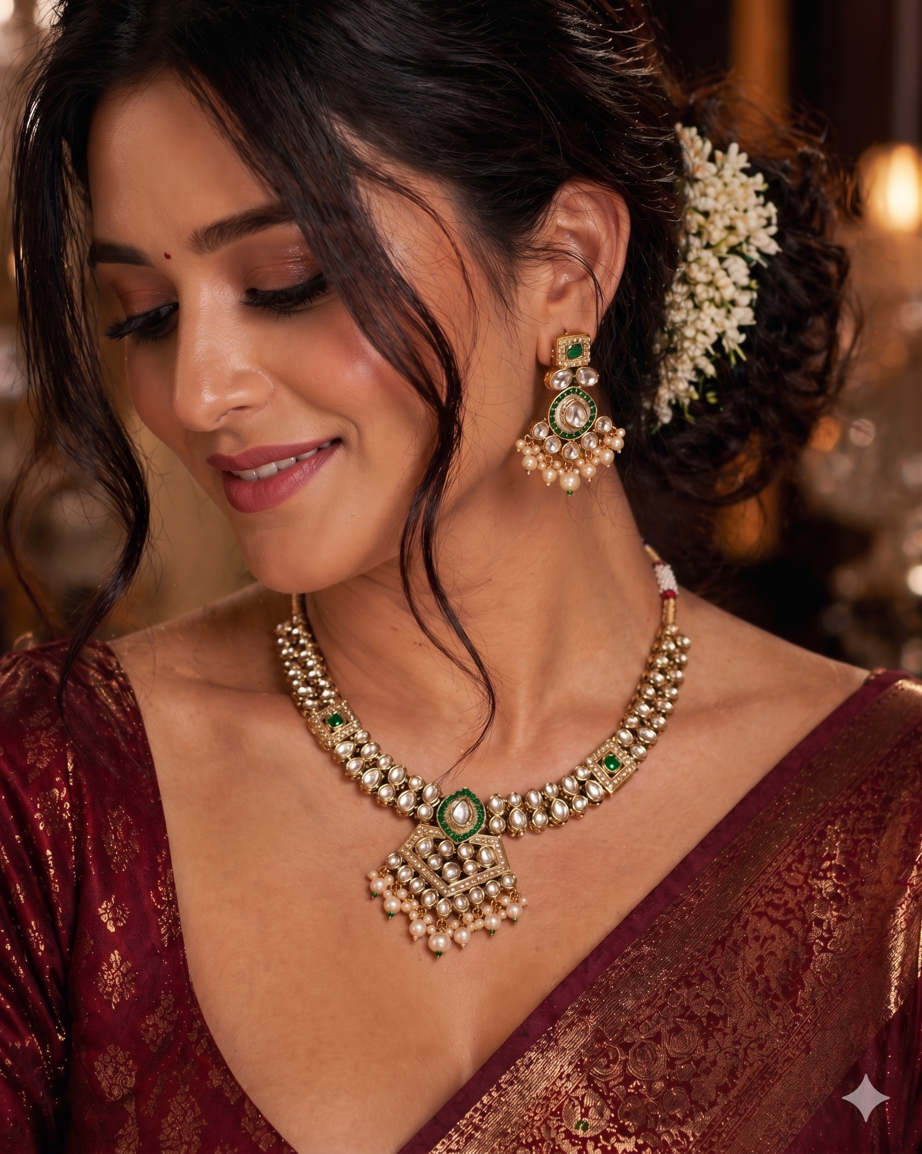 Zulekha Mrinalika Shobha Set – necklace and earring set