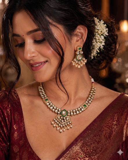 Zulekha Mrinalika Shobha Set – necklace and earring set