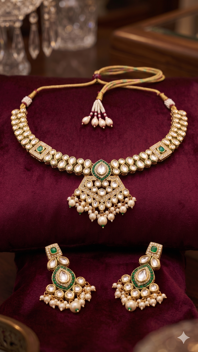 Zulekha Mrinalika Shobha Set – necklace and earring set