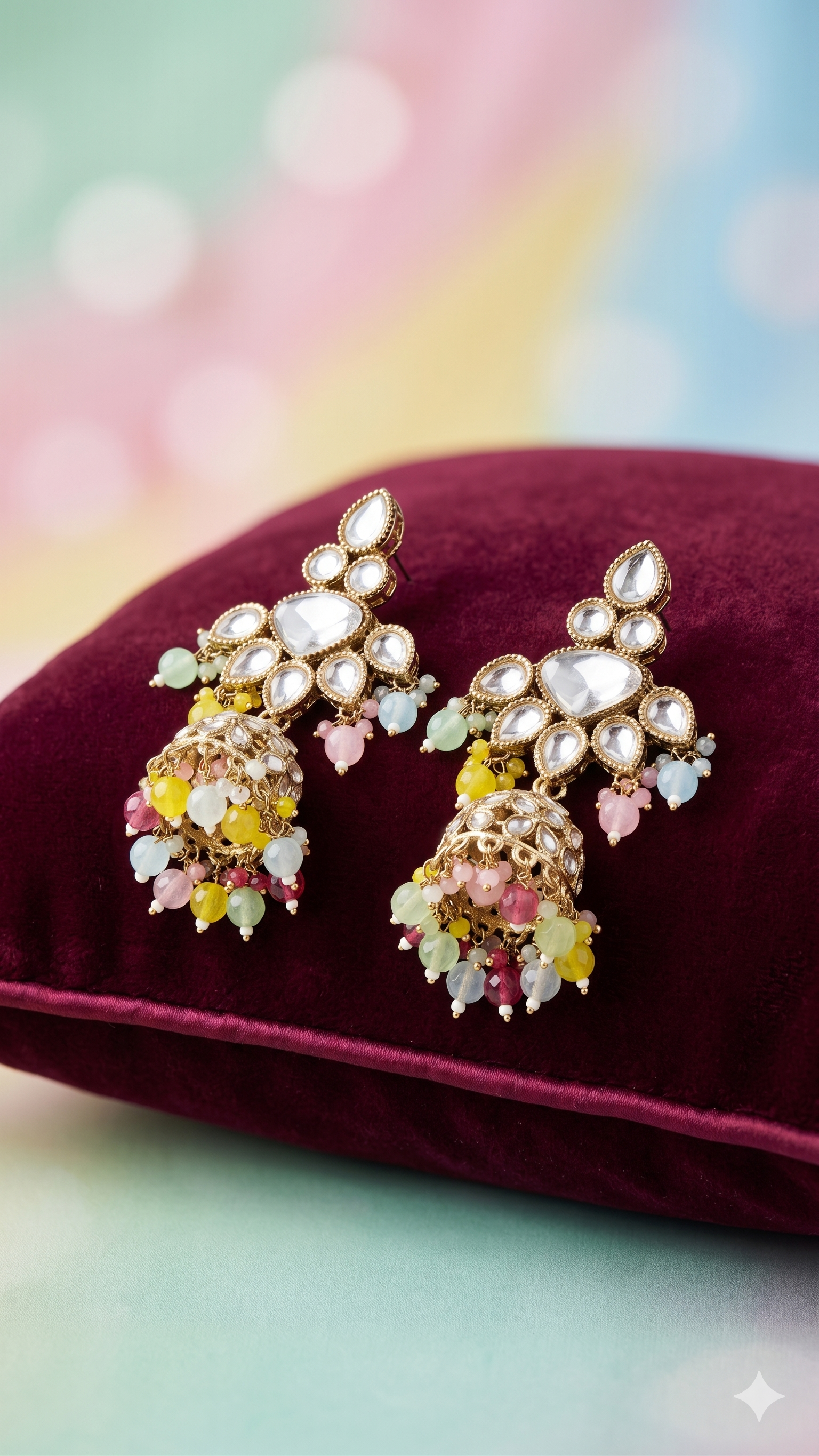Zulekha Rang Prabha Necklace Set – colourful necklace and earring set