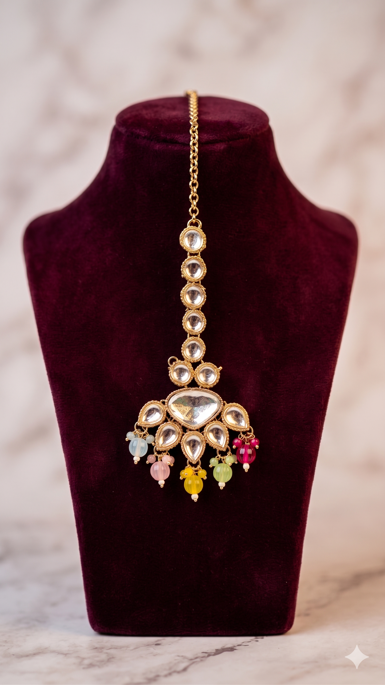 Zulekha Rang Prabha Necklace Set – colourful necklace and earring set