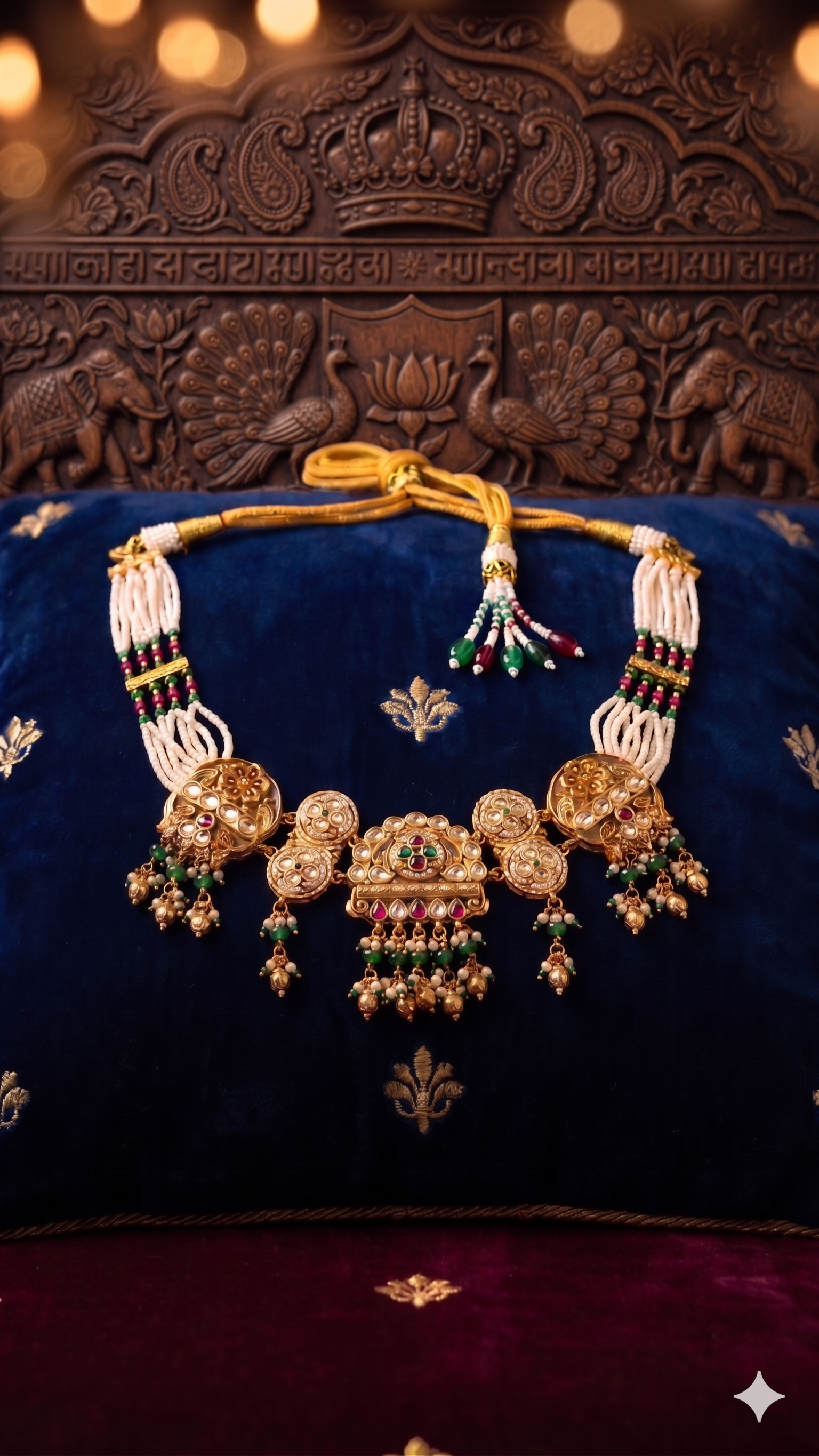 Zulekha Ratn Alankara Set – kundan bridal necklace set