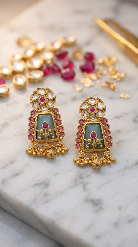 Zulekha Vedika Shringar Set – bridal necklace and earring set