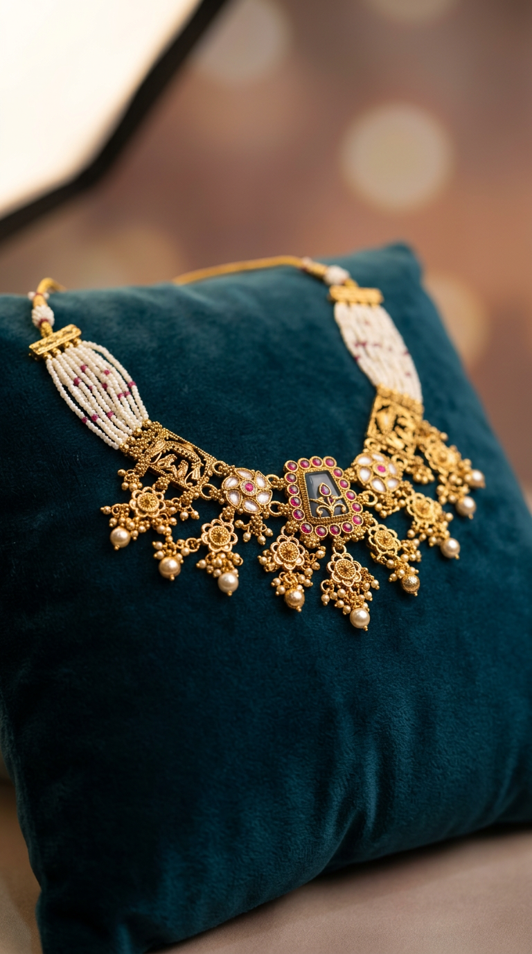 Zulekha Vedika Shringar Set – bridal necklace and earring set